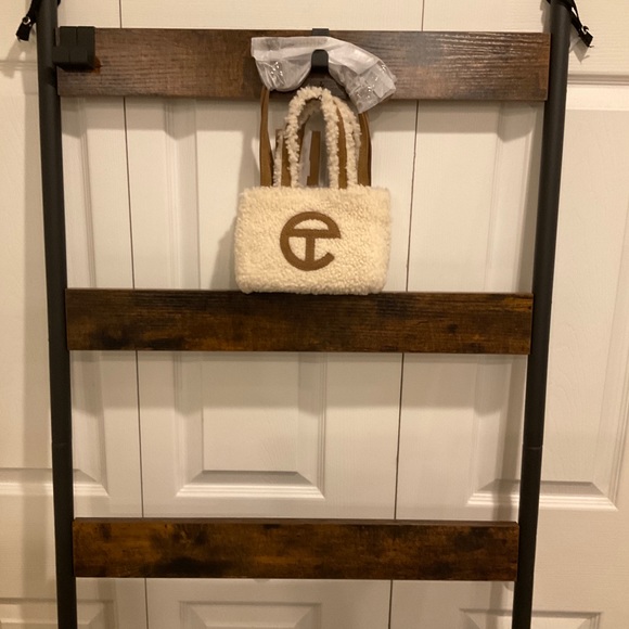 🆕UGG X TELFAR REVERSE SHEARLING MINI SHOPPING BAG WITH ATTACHED CROSSBODY STRAP - Picture 11 of 16